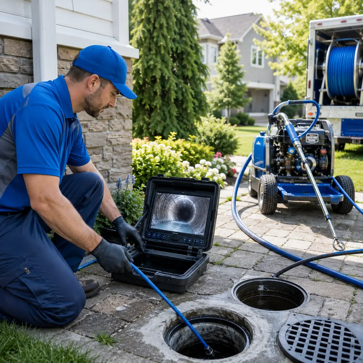 Outdoor drain cleaning professionals serving Savoy, TX