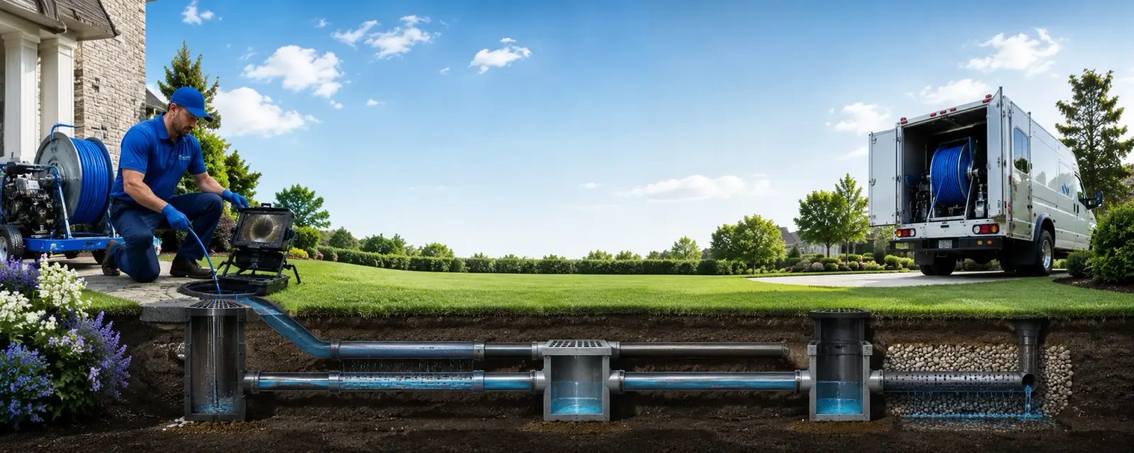 Outdoor drain cleaning information for Savoy, TX